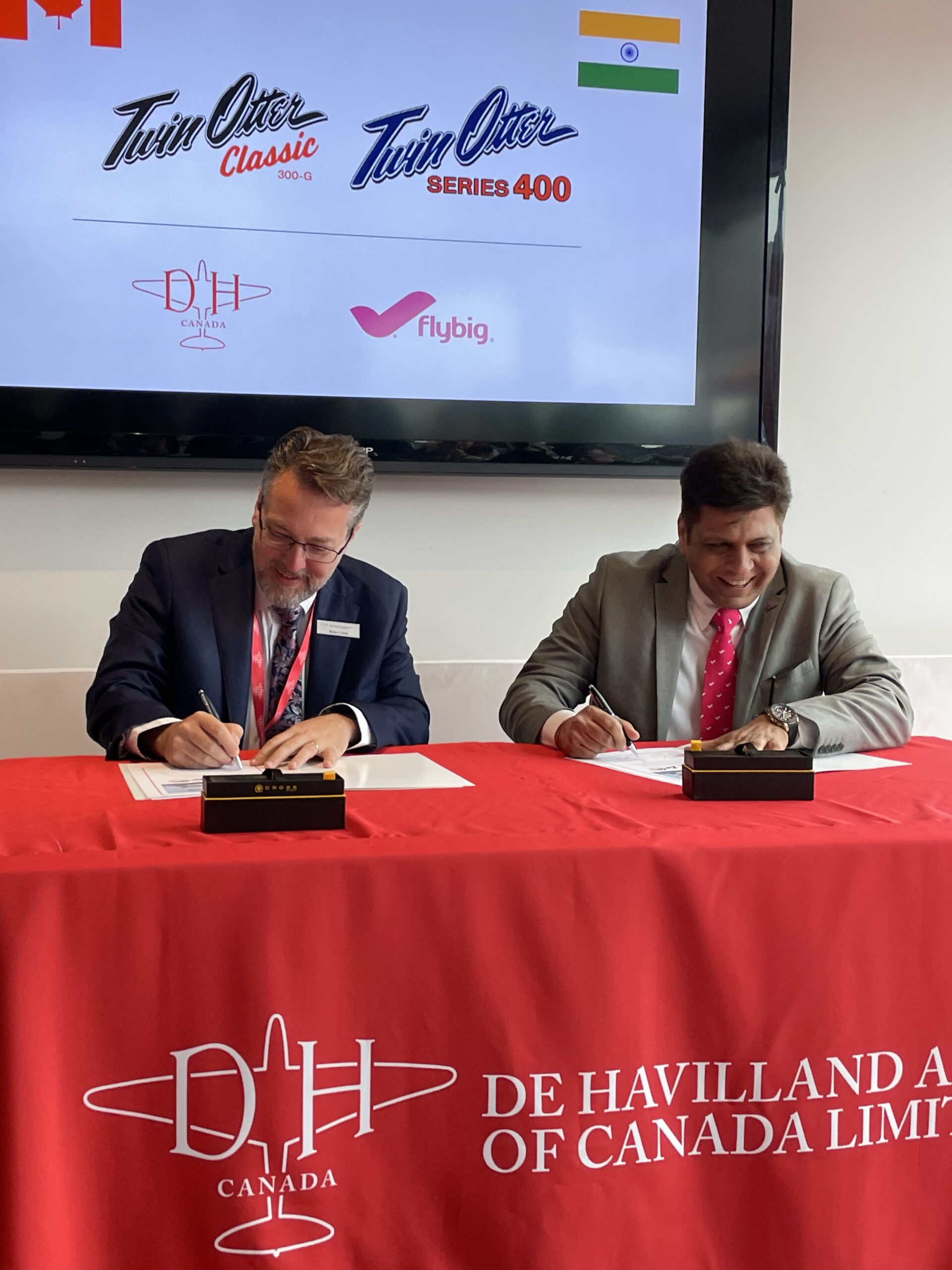 De Havilland Canada and flybig sign Purchase Agreement and Letter of Interest for new DHC-6 Twin Otter aircraft